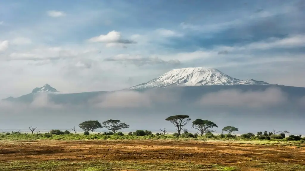 Mount Kilimanjaro seen from Tanzania Africa