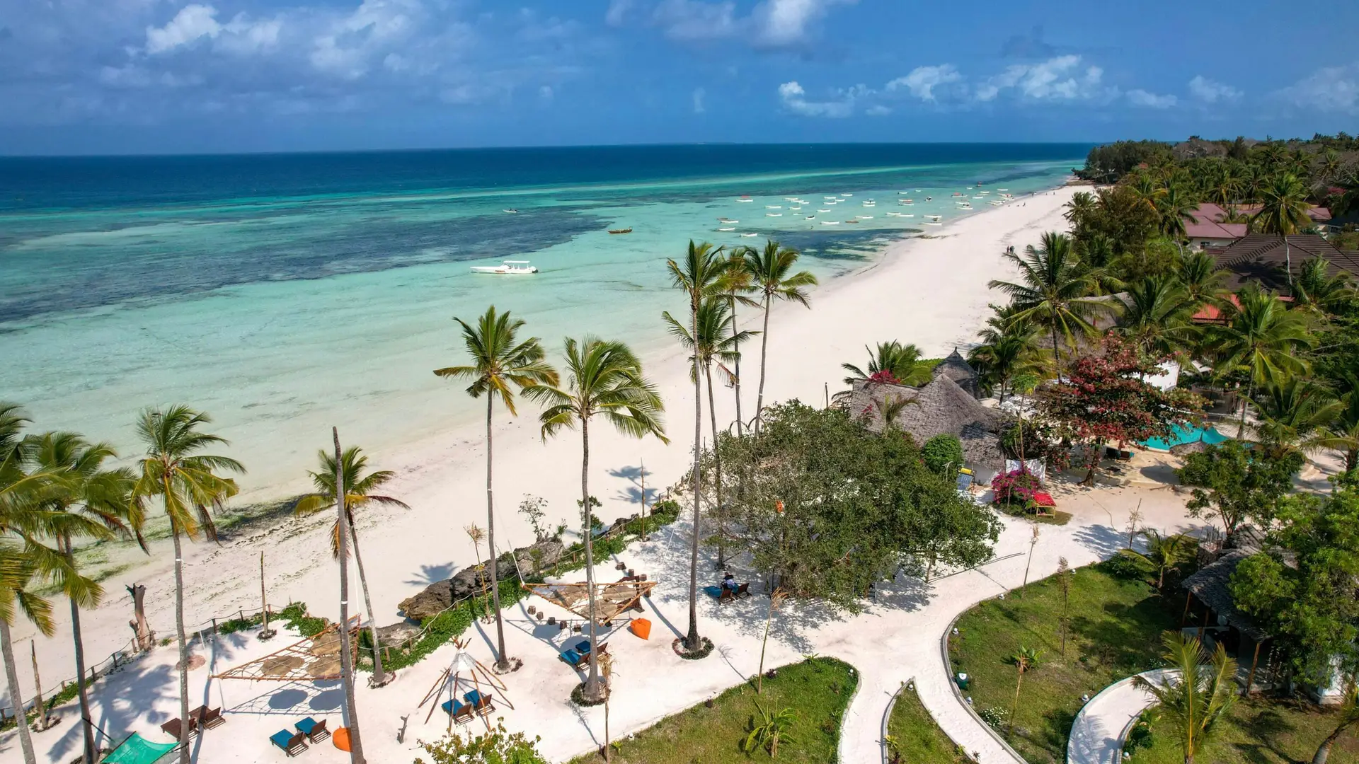 Zanzibar sugar sand white Beach