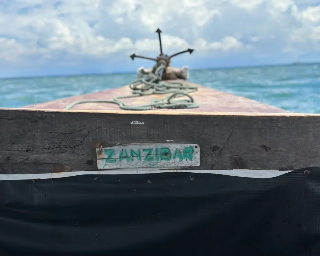 Zanzibar Boat with anchor